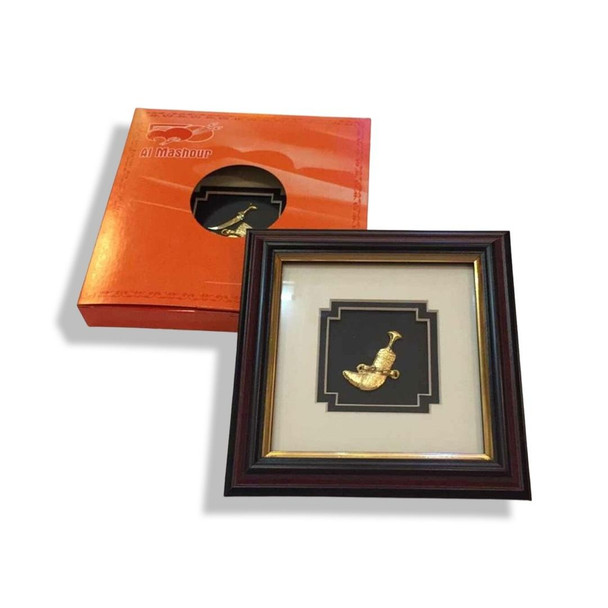 Luxury Wall Hanging Khanjar Frame Golden Premium Design Showcase