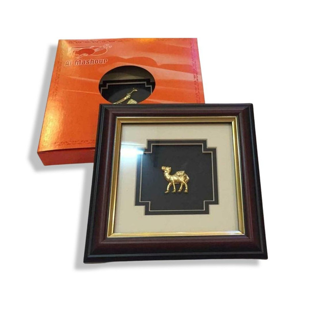 Dubai Wall Hanging Golden Camel Frame | Luxury Heritage Gift & Cultural Souvenir - Luxury Handcrafted Art Craftihouse Dubai