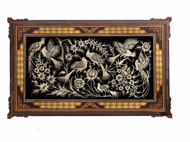 Luxury Birds Flower Engraved Copper Premium Design Showcase