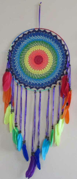 Luxury colorful  handmade dream catcher , circle 40cm , wall hanging dream catcher Premium Design Showcase