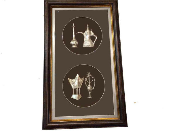 Silver Metal Hooka Arabic Dallah | Sophisticated Boutique Accessory | Crafted In Dubai - Luxury Handcrafted Art Craftihouse Dubai