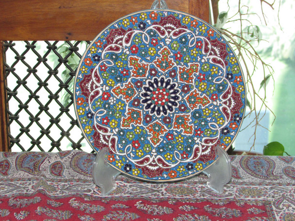 Luxury 20cm Decorative Clay Plate Premium Design Showcase