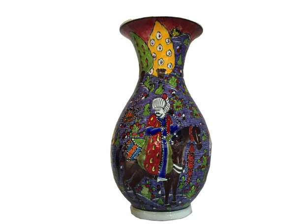 Luxury Hand painted  Flower vase Turkish Handmade , unique Ceramic Vase, Table Top Vase, Centerpiece Vase, Collectible Vase Premium Design Showcase