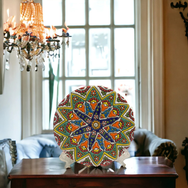 Luxury 15cm Andalusian Wall Decor Plate Premium Design Showcase