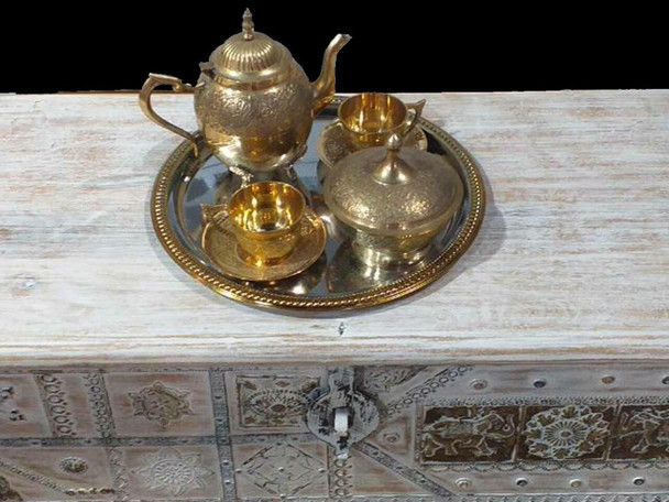 Handcrafted Artisan brass tea tea brass Lifestyle Visual
