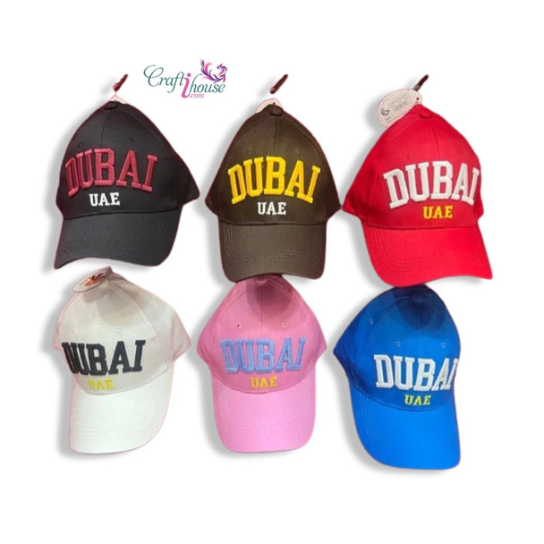 Unisex Dubai Hats  , Dubai Cap , Dubai Souvenir , Gift from dubai