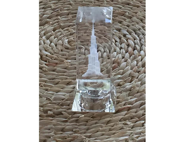 Exclusive Crystal State Of Burj Khalifa Fine Craftsmanship Detail