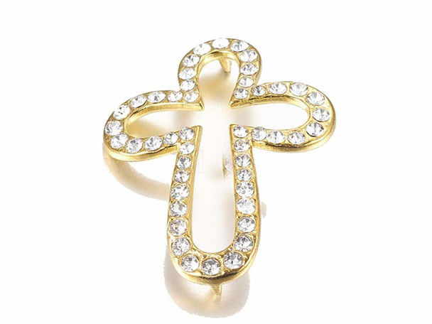 Luxury Artisan Cross Golden Tone Zinc Premium Design Showcase