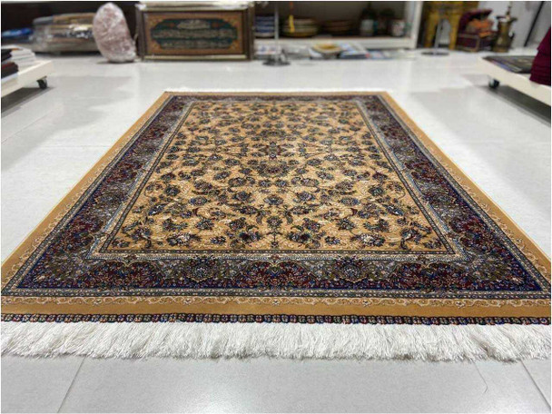 Awesome Silk Carpet 150x100 Cm Machine Made Silk Carpet Carpet | Luxury Heritage Decor & Unique Artisan Piece - Luxury Handcrafted Art Craftihouse Dubai