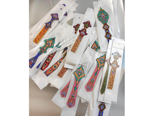 Hand Painted Wooden Book | Artisan Home Decor | Unique Middle Eastern Piece - Luxury Handcrafted Art Craftihouse Dubai