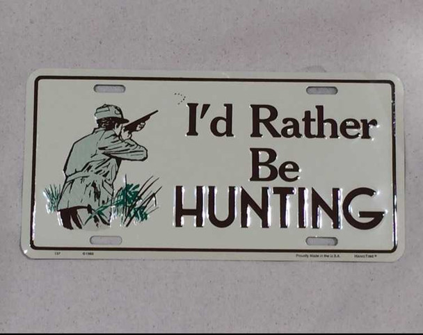Craftihouse collectible hunting sign, a high-quality decorative metal plate for hobbyists and collectors.