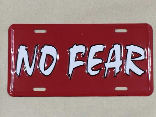 No fear collectible plate 30x15 cm