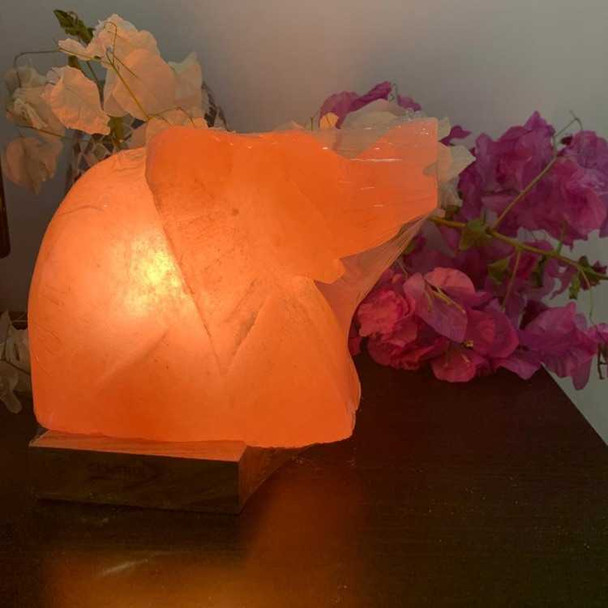 Elephant Table Salt Lamp | Sophisticated Boutique Accessory | Crafted In Dubai - Luxury Handcrafted Art Craftihouse Dubai