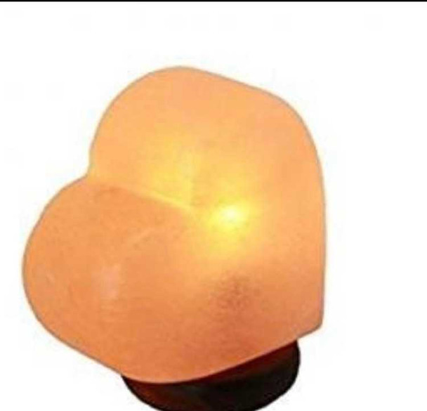 Heart shape table salt lamp