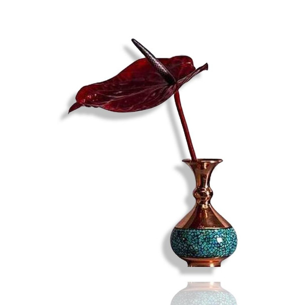 Copper Vase 15Cm Turquoise – Luxury Handcrafted Gift