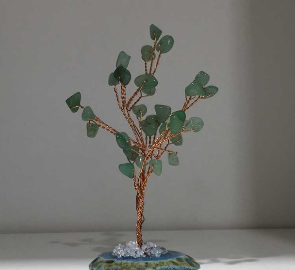 Luxury Handmade Gemstone Tree With Green Jade Premium Design Showcase