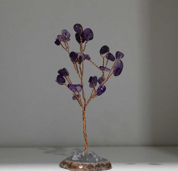 Luxury Artisan gemstone tree amythis stone Premium Design Showcase