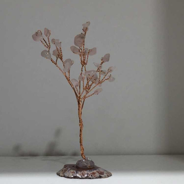 Luxury Artisan gemstone tree pink rose Premium Design Showcase