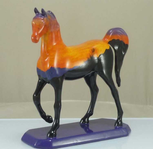 Luxury Hand-Painted Ceramic Arabian Horse Figurine Premium Design Showcase