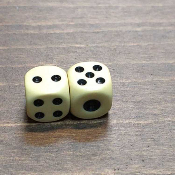 Luxury Set of 2 pcs plastic dices Premium Design Showcase