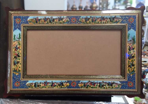 Exclusive Artisan Hand painted frame 85x53 Fine Craftsmanship Detail
