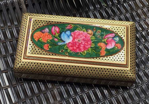 Exclusive Bird flower hand painted Fine Craftsmanship Detail