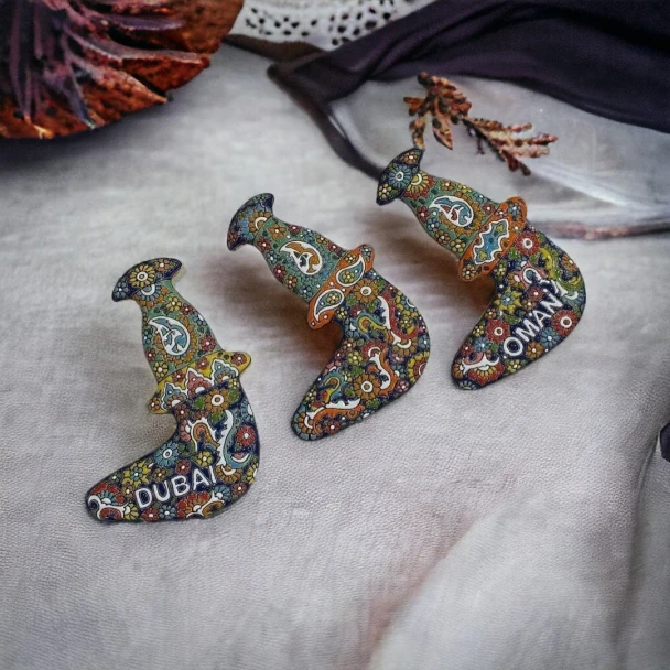 Handcrafted Hand Painted Enamel Embossed Clay – Luxury Decor - Luxury Handcrafted Art Craftihouse Dubai