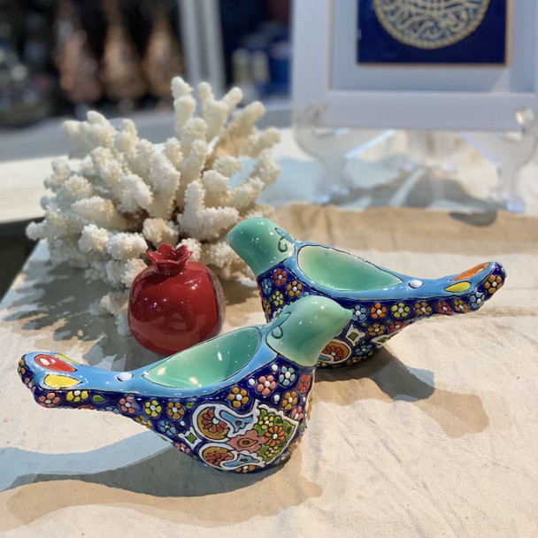 Handcrafted Embossed hand painted bird | Premium Luxury Decor - Luxury Handcrafted Art Craftihouse Dubai
