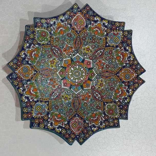 Hand Painted Clay Plate | Premium Handcrafted Memento | High-end Gift - Luxury Handcrafted Art Craftihouse Dubai