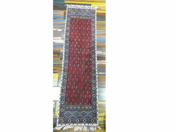 Luxury Artisan Red pattern ghalamkari table Premium Design Showcase