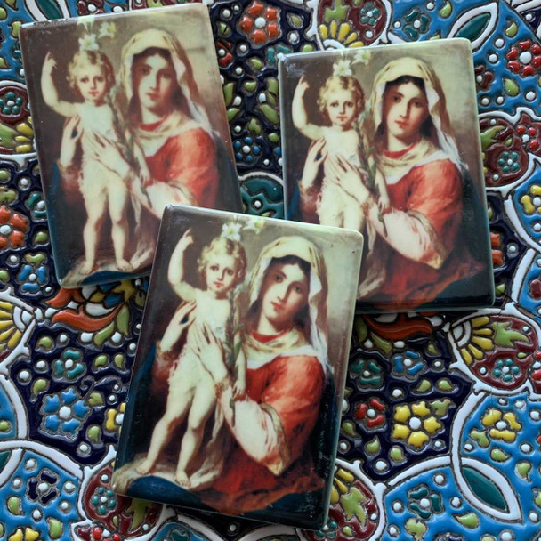 Ceramic 7x5 Cm Madam Mary Ceramic | Premium Handcrafted Gift & Cultural Souvenir - Luxury Handcrafted Art Craftihouse Dubai