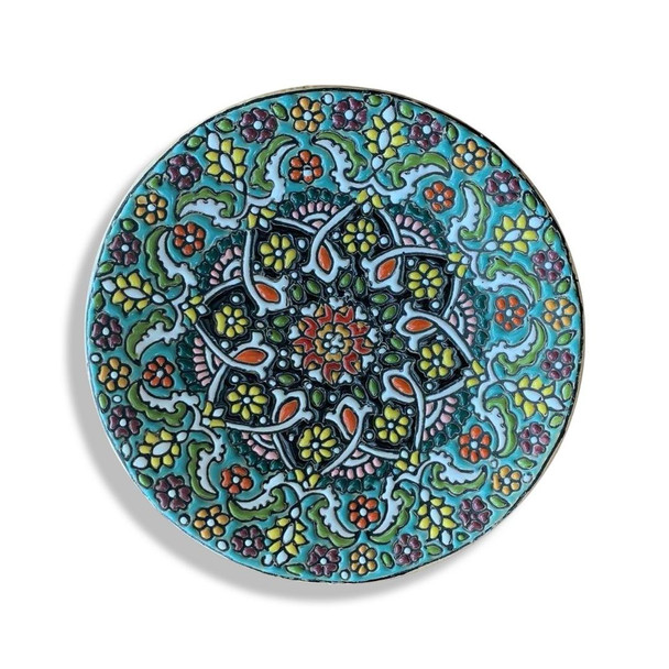Luxury Handcrafted Handmade Embossed Ceramic Plate 16cm Premium Design Showcase