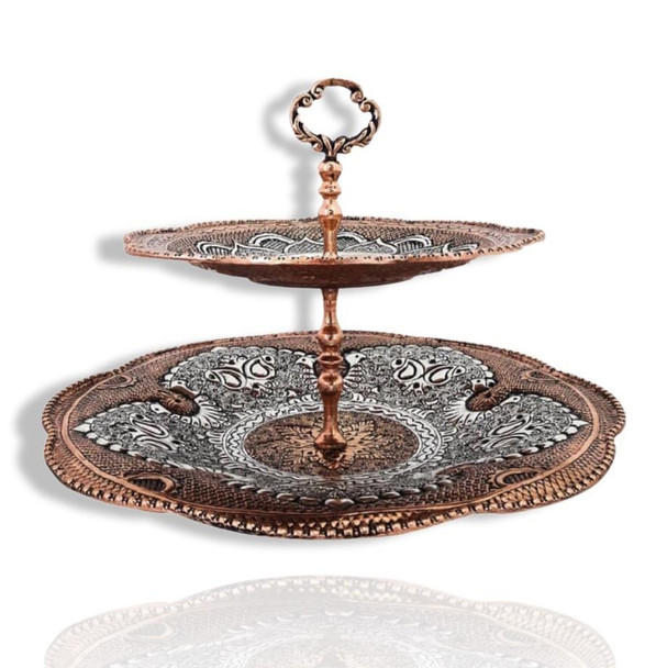 Exclusive Artisan 2 tier sweet tray Fine Craftsmanship Detail