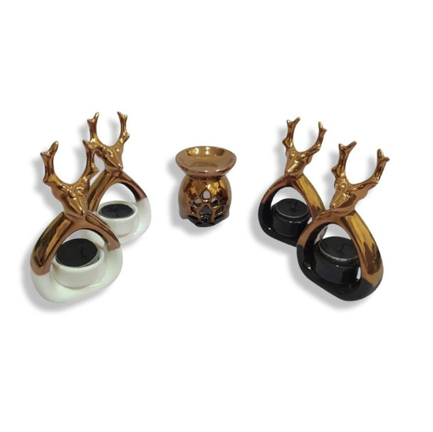 Luxury Authentic Set of 5 pcs tea light candle holder set Premium Design Showcase
