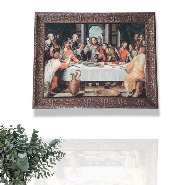 Last Supper Carpet Wall Hanging Last Supper 80x60 Cm Davinchi Last Supper | Premium Handcrafted Gift & Cultural Souvenir - Luxury Handcrafted Art Craftihouse Dubai