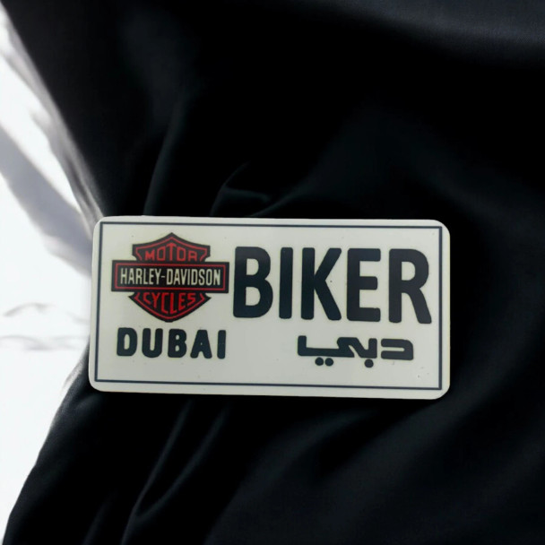 Exclusive Uae Dubai Biker Tag Dubai Fine Craftsmanship Detail