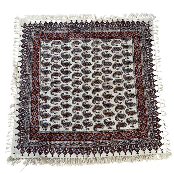 Luxury Artisan Tapestry 100x100 ghalamkari table Premium Design Showcase