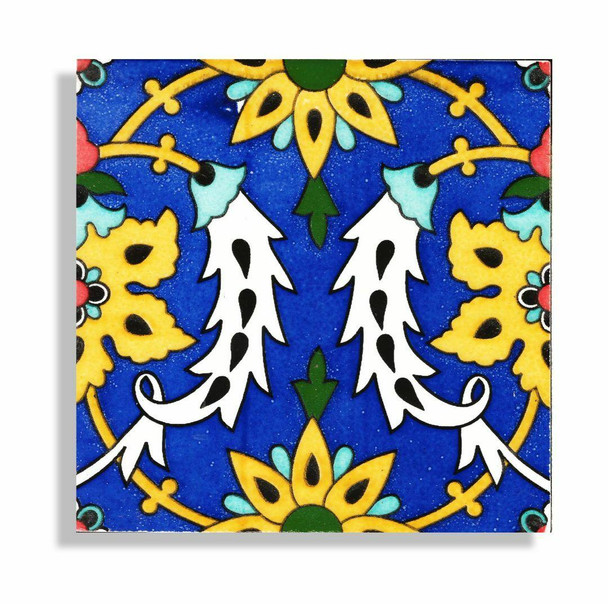 Luxury Artisan Blue hand painted wall Premium Design Showcase
