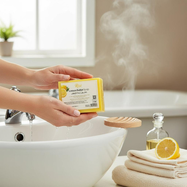 Exclusive Handmade Lemon Butter Soap 110g Fine Craftsmanship Detail
