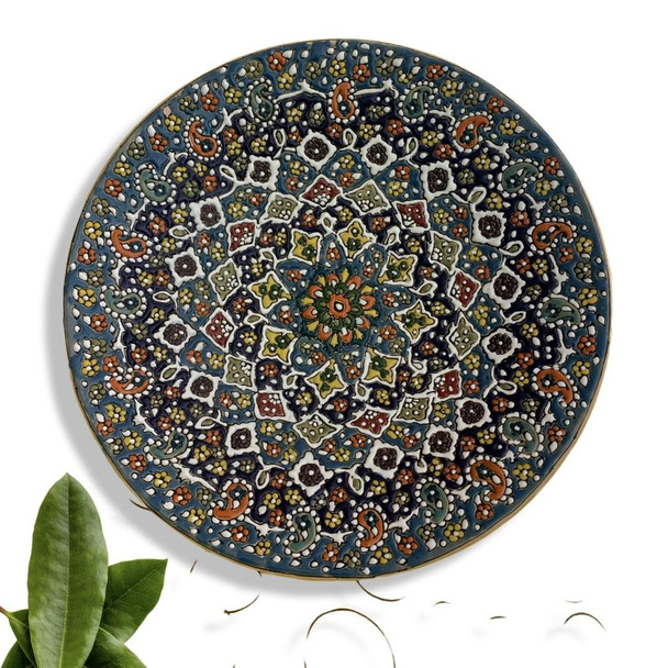 Luxury Artisan Wall hanging earthenware plate Premium Design Showcase