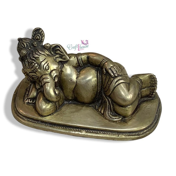 Luxury Artisan Ganesha statue sleeping lord Premium Design Showcase