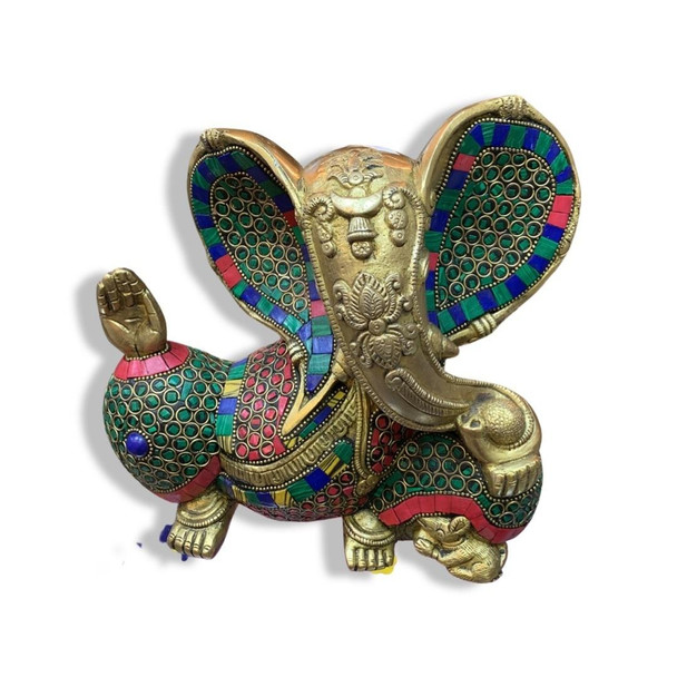 Luxury Artisan Adorable sitting Ganesha statue Premium Design Showcase