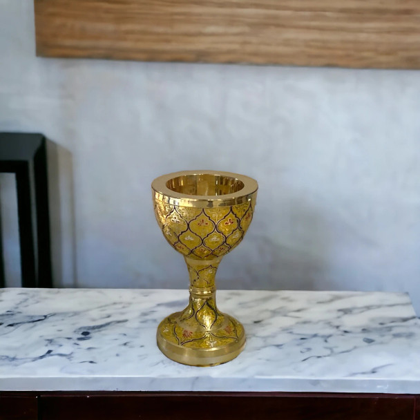 Luxury Minakari Brass Mabkhareh Hand Premium Design Showcase