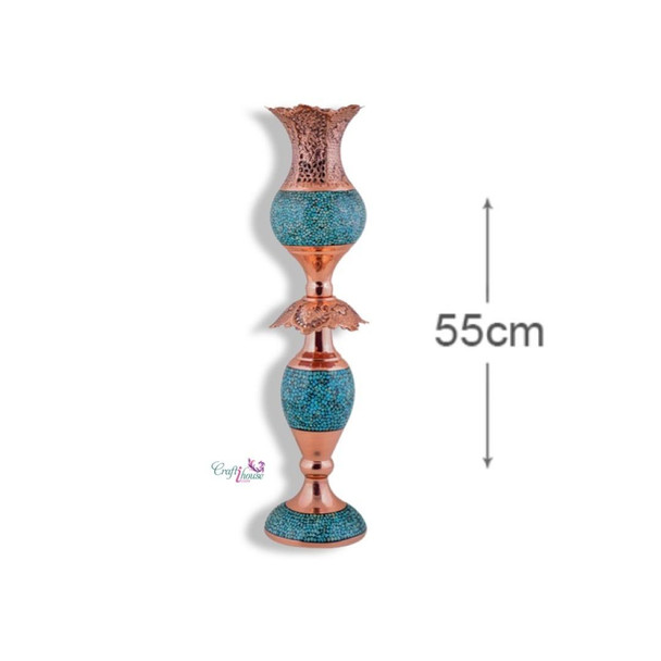 Luxury Copper Lampshade Turquoise Inlaid Premium Design Showcase