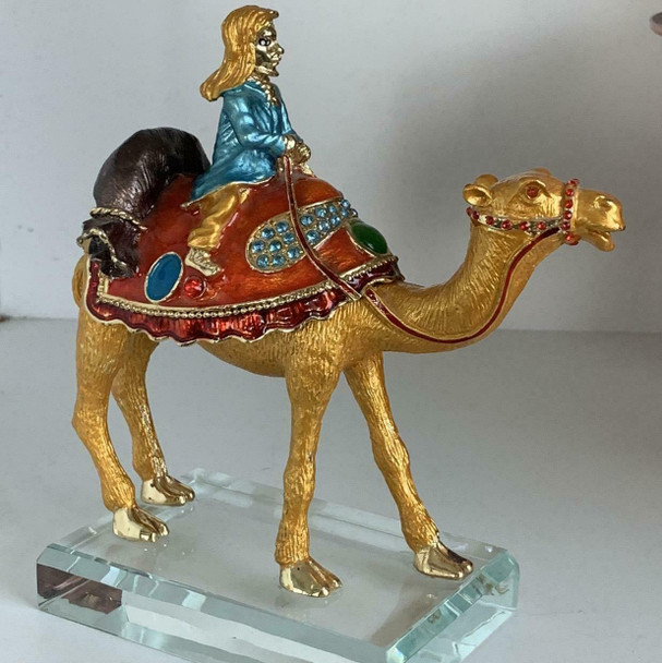 Camel Rider Man With Crystal | Sophisticated Arabian Mascot | Traditional Middle Eastern Memento - Luxury Handcrafted Art Craftihouse Dubai