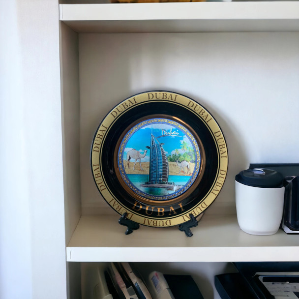 Camel And Burj Al Arab Premium Magnetic Artwork Iconic Heritage Keepsake - Luxury Handcrafted Art Craftihouse Dubai
