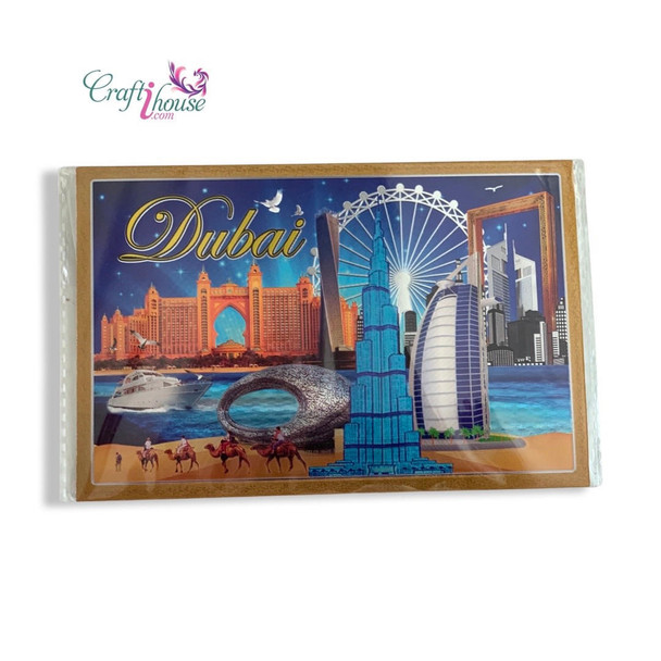 Post Card Iconic Boutique Fridge Magnet Authentic Middle Eastern Art - Luxury Handcrafted Art Craftihouse Dubai