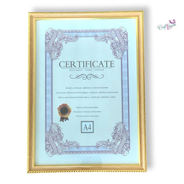certificate frame a4 size