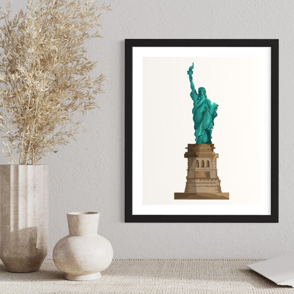 Statue Of Liberty Poster | Artisan Home Decor | Unique Middle Eastern Piece - Luxury Handcrafted Art Craftihouse Dubai