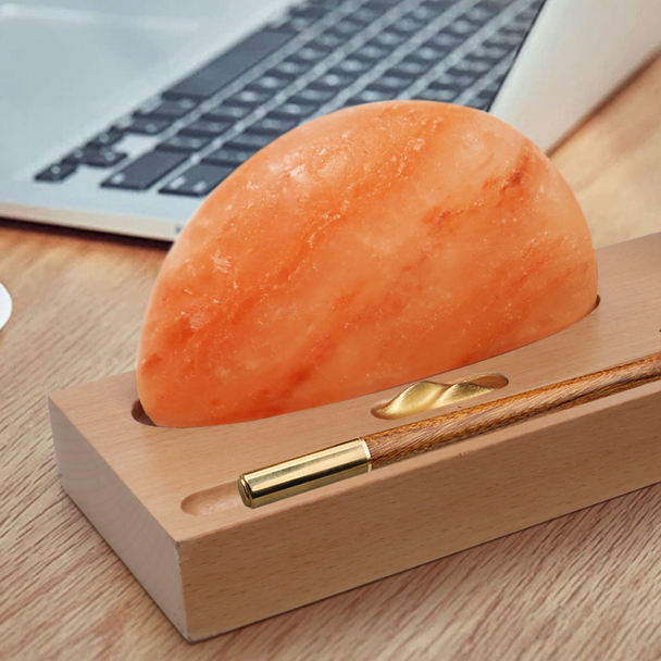 Himalayan Salt Led Desk | Luxury Heritage Gift & Cultural Souvenir - Luxury Handcrafted Art Craftihouse Dubai